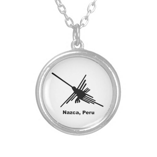 Hummingbird Nazca Peru Silver Plated Necklace