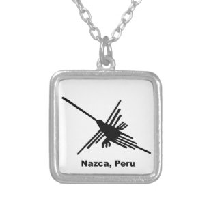 Hummingbird Nazca, Peru Silver Plated Necklace