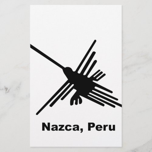 Hummingbird Nazca Peru Stationery
