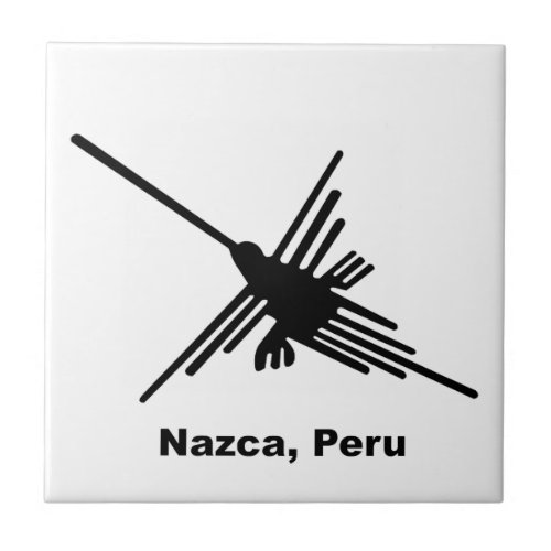 Hummingbird Nazca Peru Tile