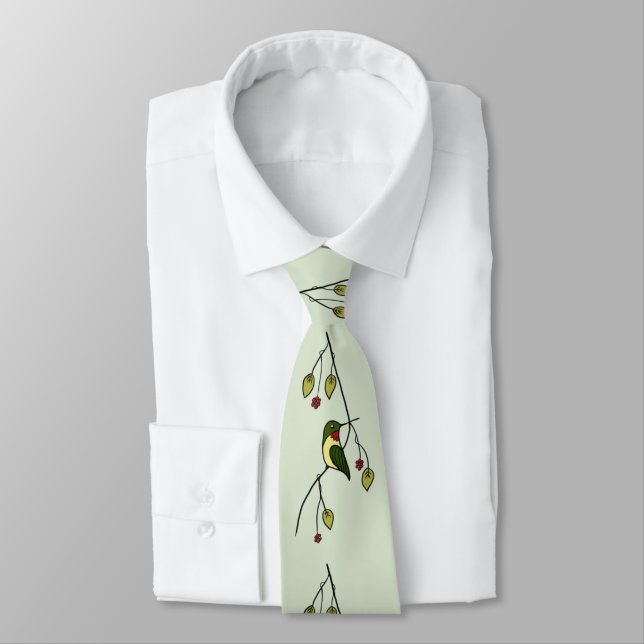 hummingbird neck tie (Tied)