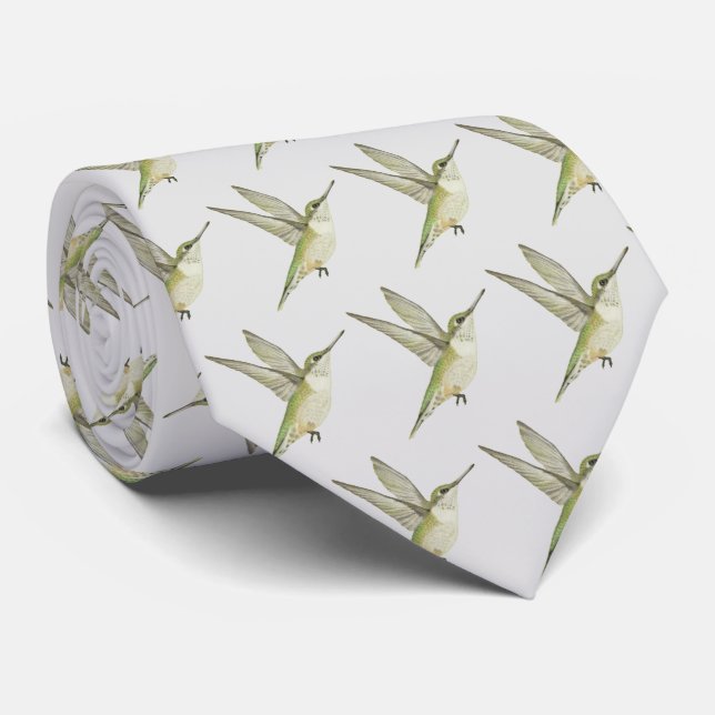 Hummingbird Neck Tie (Rolled)