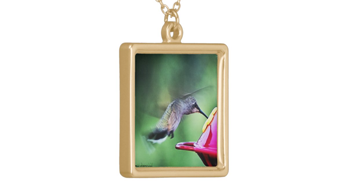 Hummingbird Necklace | Zazzle