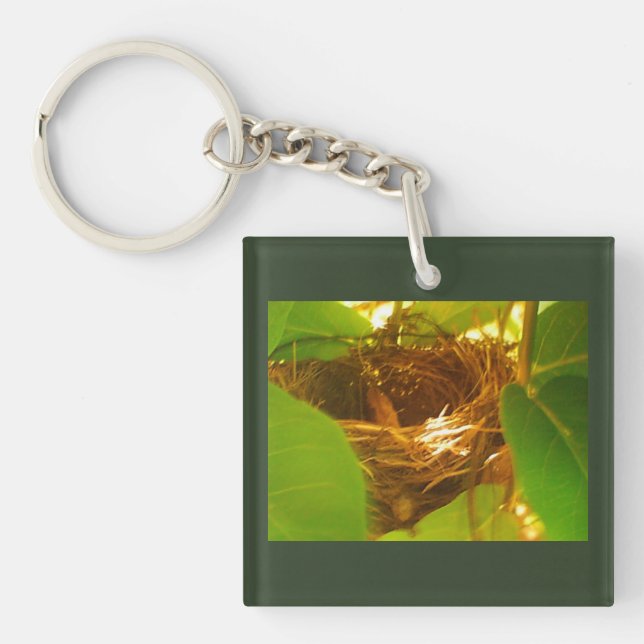 Hummingbird Nest Keychain (Front)