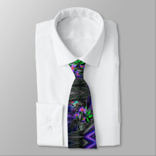 Hummingbird Night Flight Tie