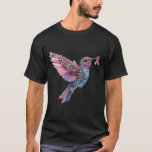 Hummingbird Nk Ribbon Breast Cancer Awareness  T-Shirt