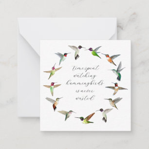 Hummingbird note card