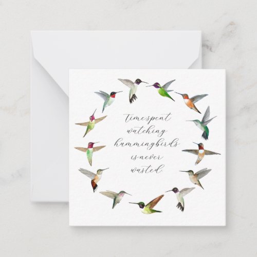 Hummingbird  note card