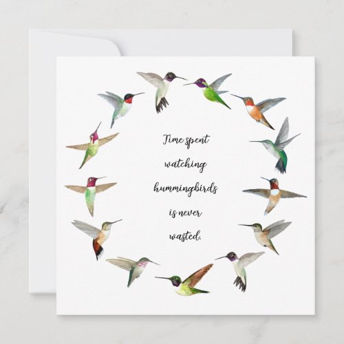 Hummingbird  note card
