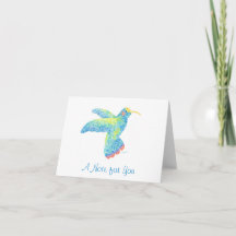 Hummingbird Notecard
