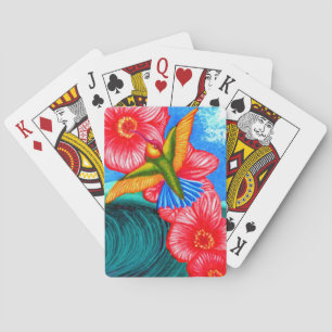 Hummingbird Ocean  Poker Cards