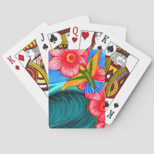 Hummingbird Ocean Poker Cards