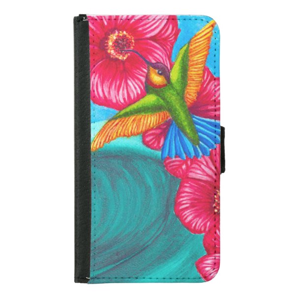 Hummingbird Ocean Samsung Galaxy Wallet Case