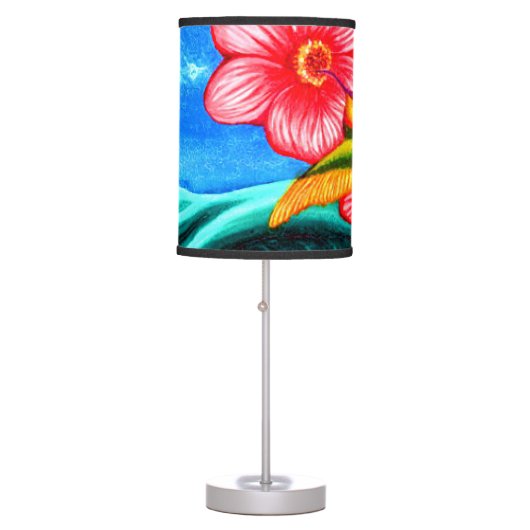 Hummingbird Ocean Table Lamp (Front)