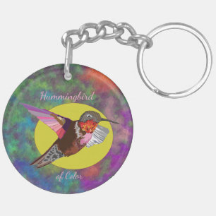 Hummingbird of Color Keychain