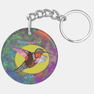 Hummingbird of Color Keychain
