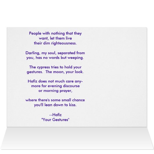 Hummingbird of Hafiz (Inside Horizontal (Top))