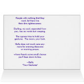 Hummingbird of Hafiz Cards (Inside Horizontal (Top))
