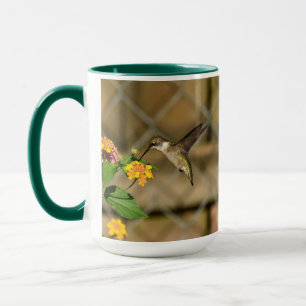 Hummingbird on Lantana 15 oz Mug