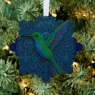 Hummingbird Ornament Card