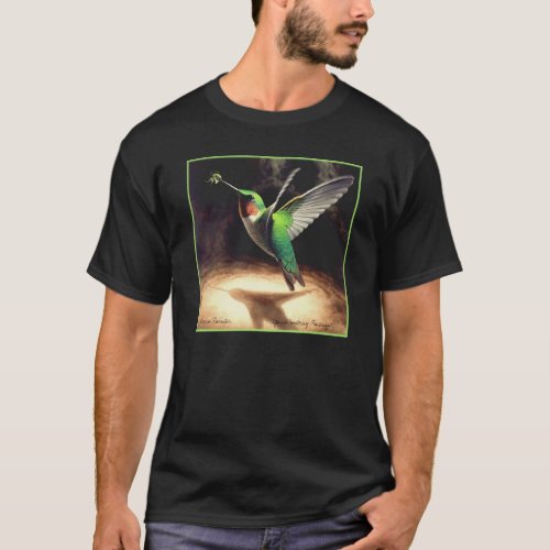 Hummingbird Painting T_Shirt