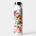 HUMMINGBIRD PARADISE Tropical Floral  Water Bottle<br><div class="desc">Lil feisty cuties in a world of beauty and color.
I just love the spirit of hummingbirds!
Escape with me into their bold nectar-filled floral world.
www.ifneedb.com</div>