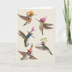 Hummingbird party card
