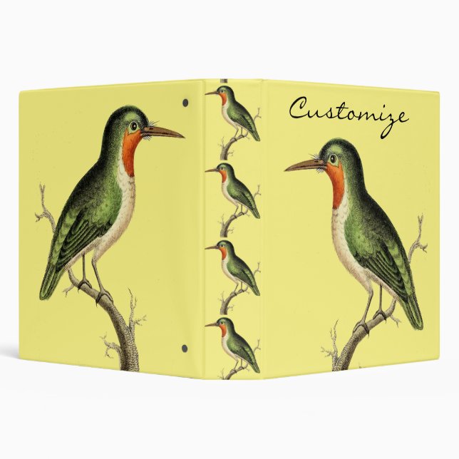 Hummingbird Perched Thunder_Cove 3 Ring Binder (Background)