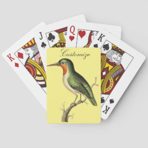 Hummingbird Perched Thunder_Cove Poker Cards