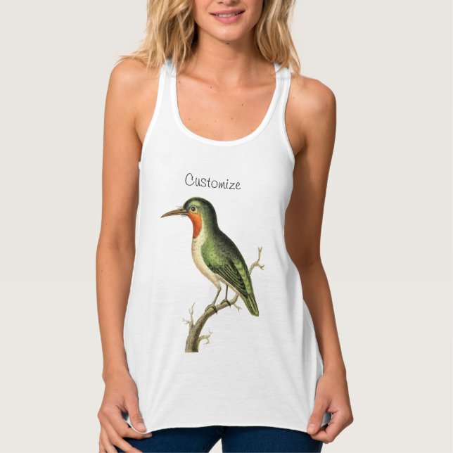 Hummingbird Perched Thunder_Cove  Tank Top (Front)