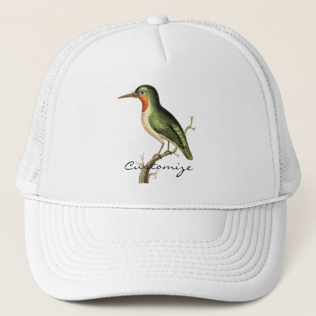 Hummingbird Perched Thunder_Cove Trucker Hat (Front)