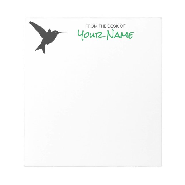 Hummingbird - Personalized Notepad (Front)