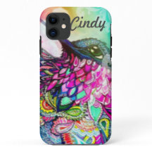 Hummingbird Personalized Zen Tangle Art