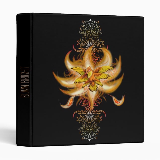 Hummingbird Pheonix 3 Ring Binder (Front/Spine)
