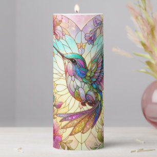 Hummingbird Pillar Candle