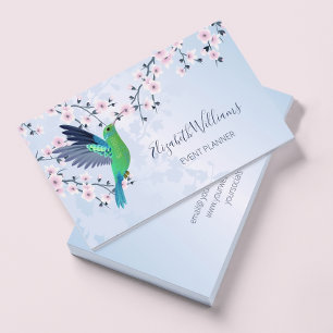 Hummingbird Pink Girly Shiny  Business Card