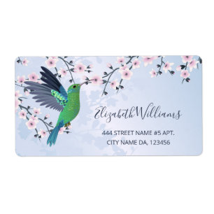 Hummingbird Pink Girly Shiny  Label