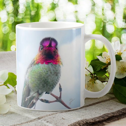 Hummingbird  _ Pink Throated Annas Hummingbird Coffee Mug