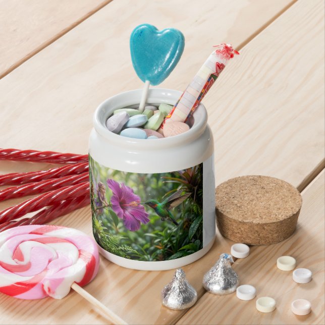 Hummingbird Pixie Helpers Candy Jar (In Situ)