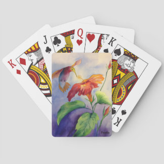 Hummingbird playing cards