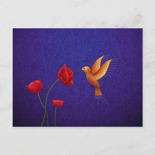 Hummingbird Postcard (Front)