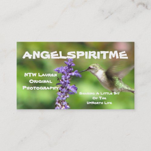 Hummingbird Profile Card 2 Business Card Template