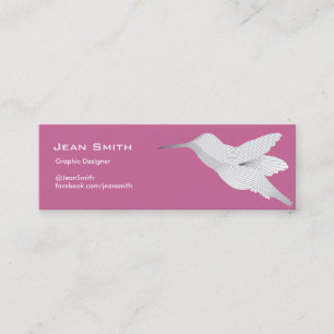Hummingbird Purple Profile Card