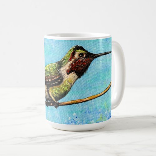 Hummingbird Ready to Fly Painting Coffee Mug