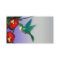 Hummingbird Red Hibiscus Teal Blue Purple