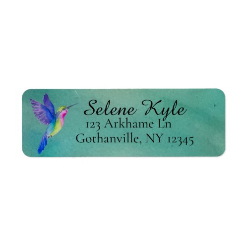 Hummingbird Return Address Labels