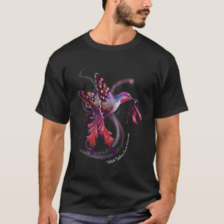 Hummingbird Ribbon Multiple Myeloma Cancer Awarene T-Shirt