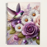 Hummingbird, Roses and Daisies  Planner<br><div class="desc">Hummingbird,  Roses and Daisies Planner
It's time to get organized! Plan your days in style with the help of a customizable planner. Perfect for your busy lifestyle,  this planner has a place to plan your months,  plan your weeks,  and write down everything that's important to you!</div>
