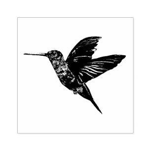 Hummingbird rubber stamp
