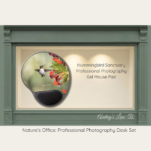 Hummingbird Sanctuary Professional Photography  Gel Mouse Pad